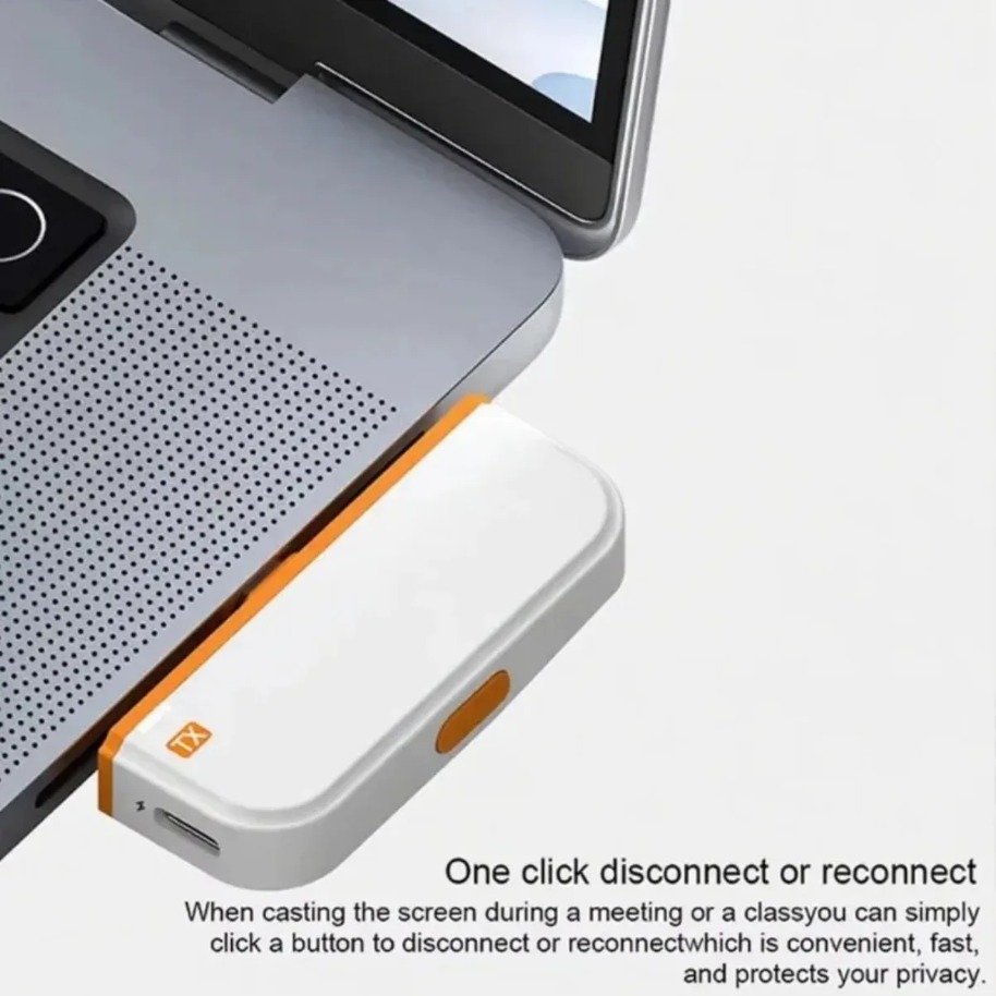 VIKEFON 50M HDMI-Kompatibel Wireless Screen Projektor 1080P 60HZ Wireless Sender Empfänger Adapter für Laptop TV Projektor