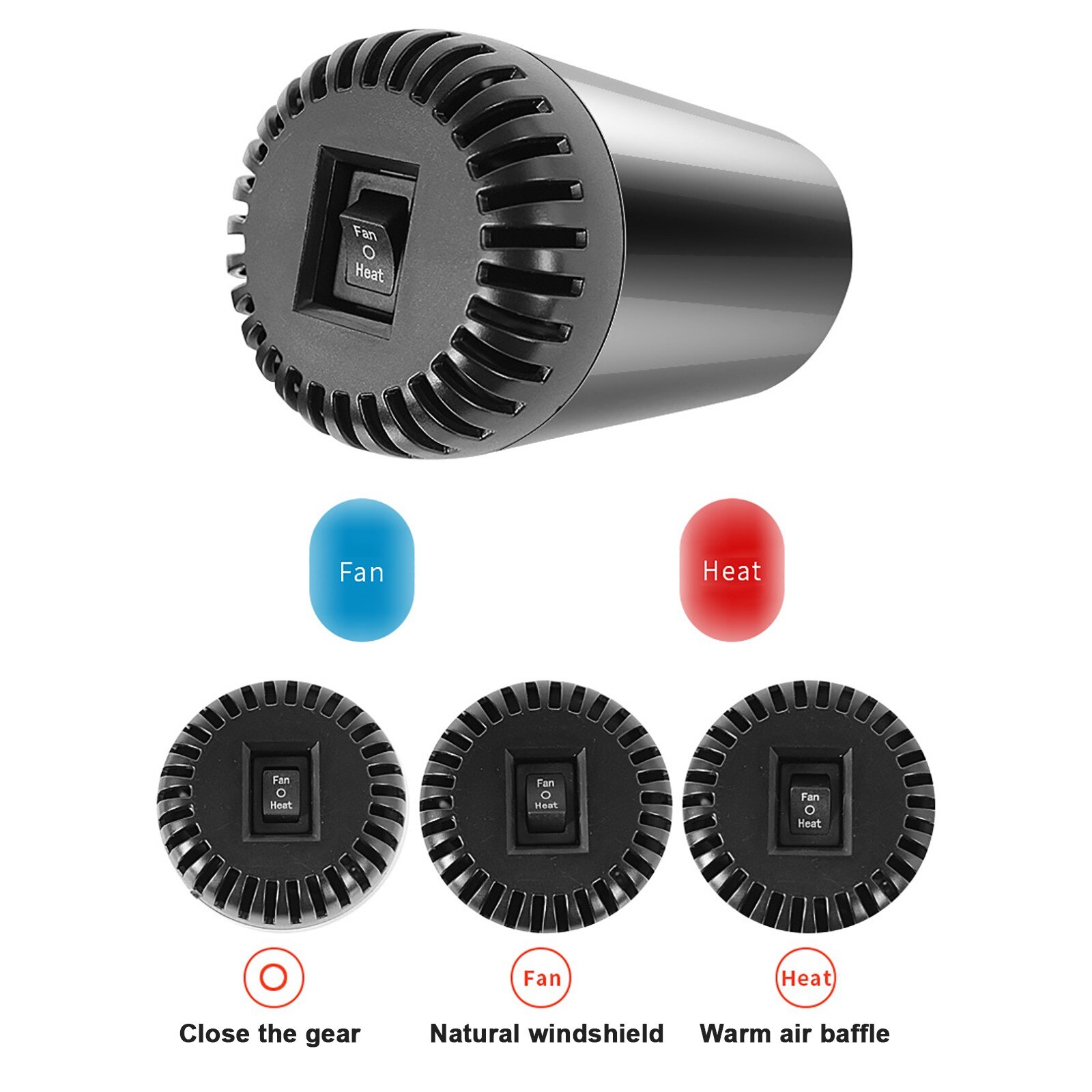 Auto Heater + Zuignap Verwarming Koelventilator Multifunctionele Mini Draagbare Voorruit Defogging Ontdooier Auto Elektrische Kachel