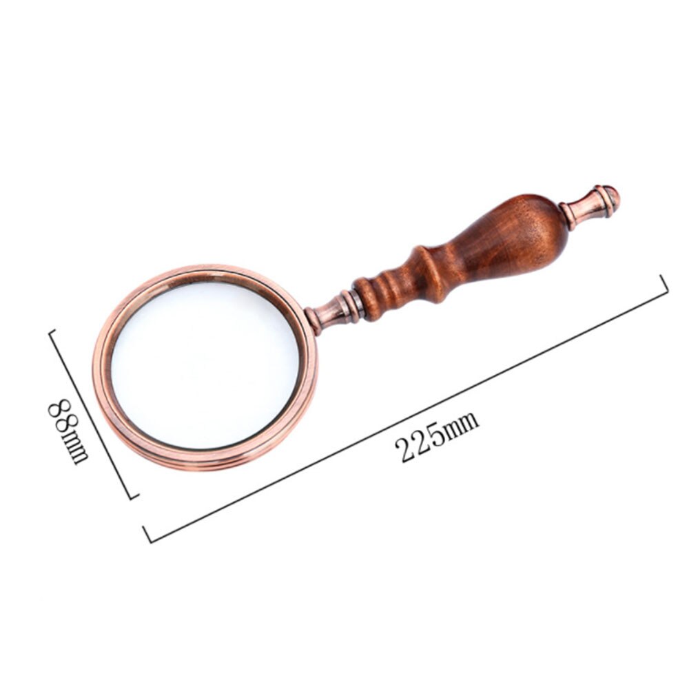 Handheld Vergrootglas Houten Handvat Vintage Vergrootglas Draagbare Retro Handvat Vergrootglas Met Geschenkdoos