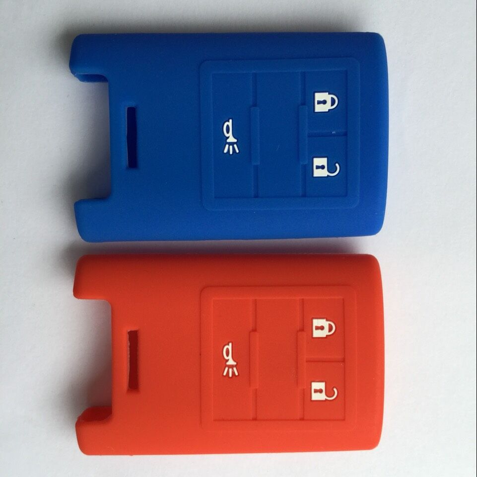 Keyless Entry Key FOB Cover For Chevrolet Corvette C6 Key Holder Silicone Remote Case 3 Buttons