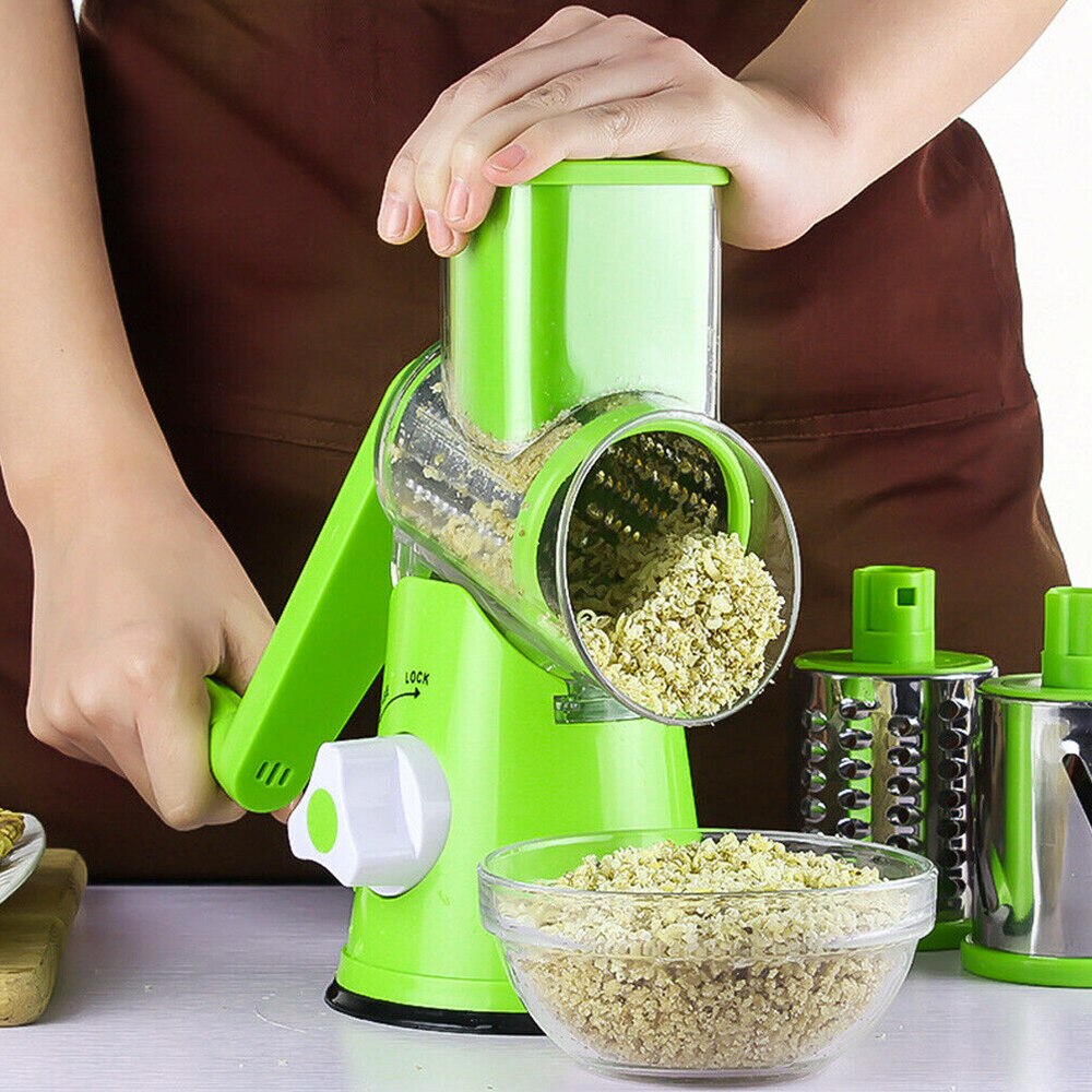 Food Processor Vegetable Chopper Kitchen Roller Gadgets Tool Vegetable Cutter Round Slicer Graters Potato Carrot Cheese Shredder