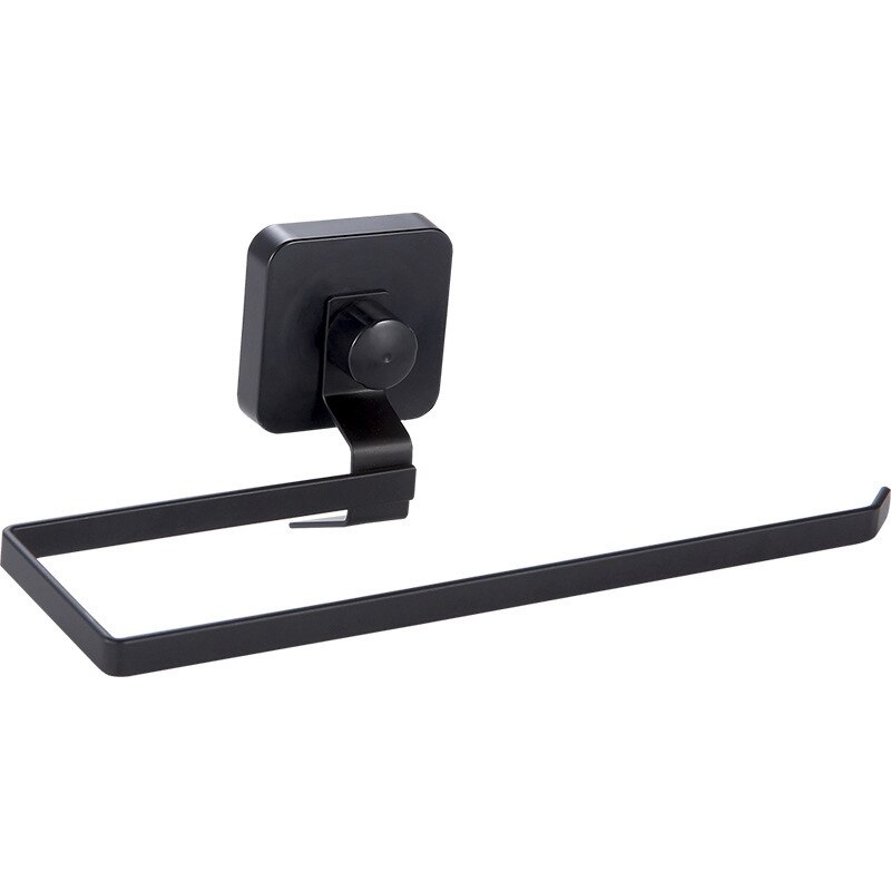 Mr.Sun Adjustable Telescoping Towel Rack - 12 To 24 Inch, Adhesive & Screw Mount, Matte Black (H-Type)