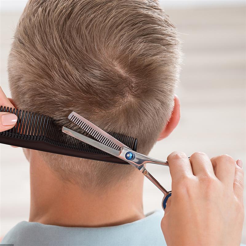 Stainless Steel Hairdressing Scissors Flat Cut Bangs Cut Thin Teeth Scissors Family Hairdressing Tools Set