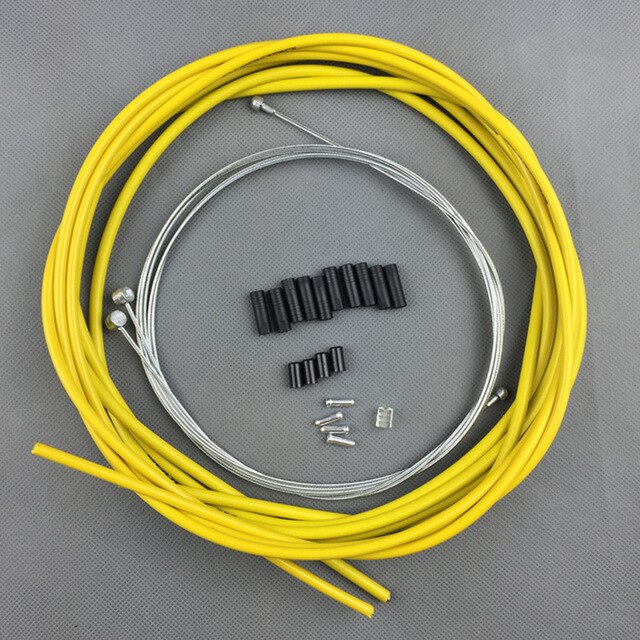 JAGWIRE 10Colors Brake Line Kit MTB Road Bike Bicycle Housing Cable Hose Set Kit Brake Line Shifter For Shimano Sram: Yellow