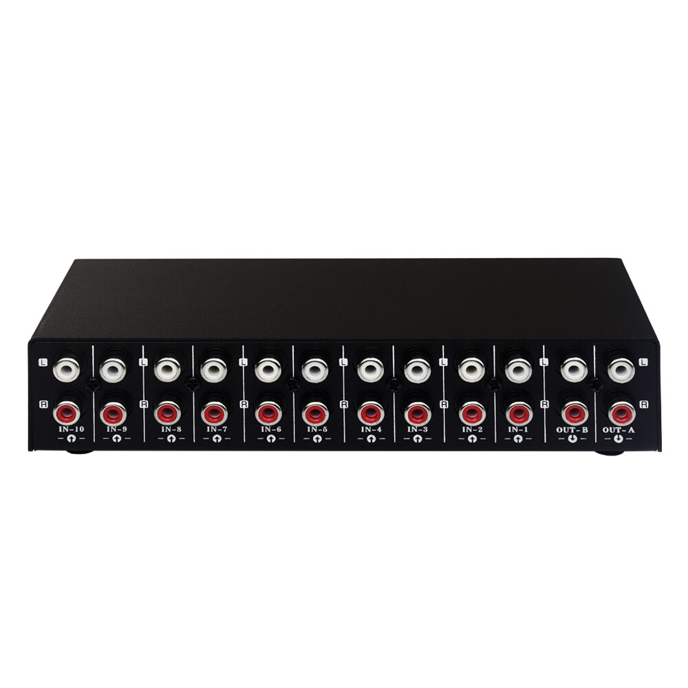 10-in 2 oder 2-in 10-out audio signal auswahl switcher&#39;s audio switcher&#39;s lautsprecher switcher&#39;s zwei-weg schalter RCA interface