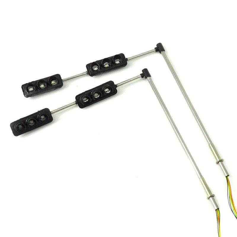 3 Color Traffic Light Signals Ho Oo Scale Model 6Led For Diy Sand Table Crossing Street Construction Model 3