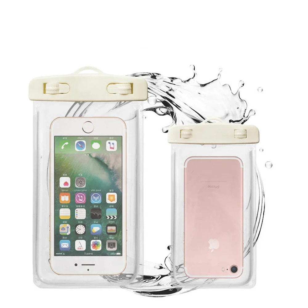 Summer Luminous Waterproof Pouch Swimming Gadget Beach Dry Bag Phone Case Cover Camping Skiing Holder For Cell Phone 3.5-6.5Inch