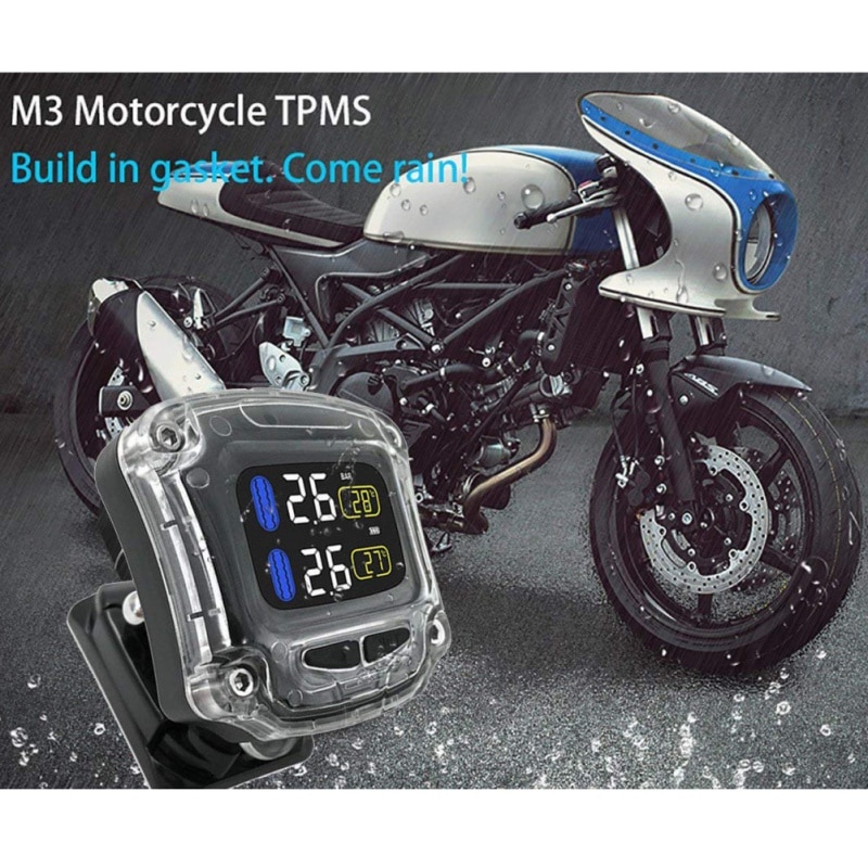 Motorfiets TPMS Bandenspanningscontrolesysteem TPMS Motorfiets Bandenspanning Sensor Universele Externe Sensoren