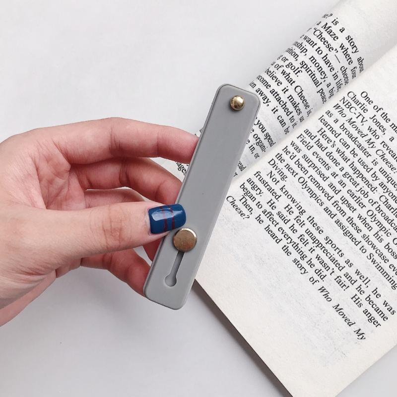 Plain Color Bracket Hand Band Grip Stand Push Pull Phone Holder Finger Ring For IPhone Huawei Samsung Strap Push Pull Grip Band: 7