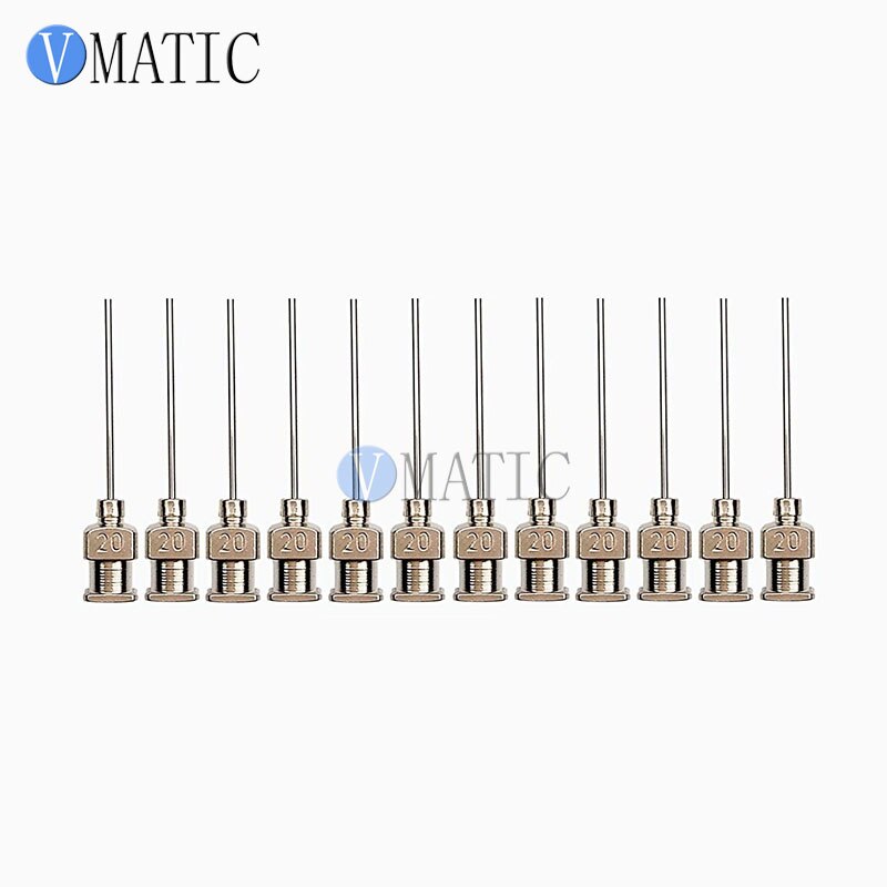 12Pcs 1 Inch Tip Length 20G Metal Stainless Steel Needle