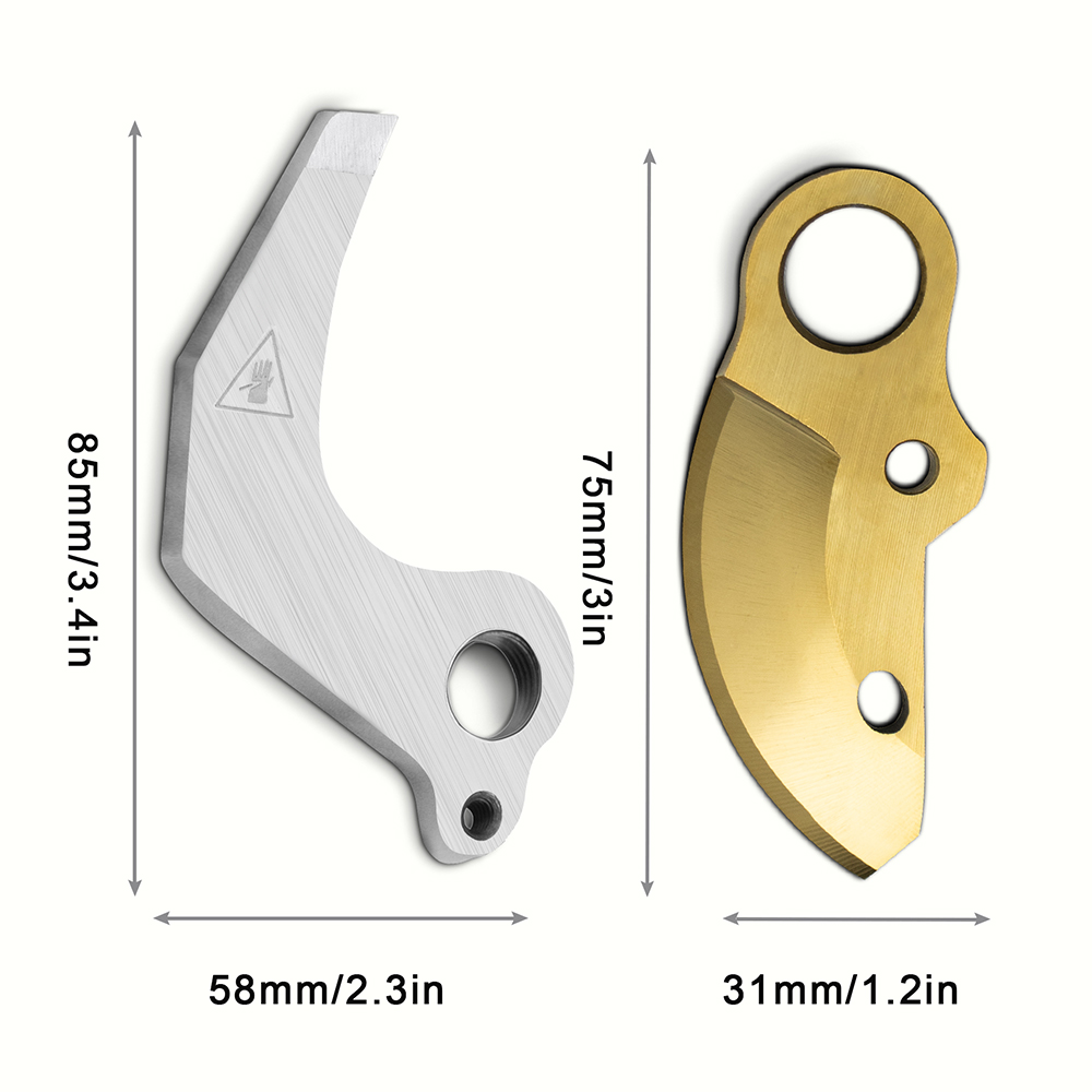 T TOVIA SK5 40mm Electric Shears Upper Lower Blade Pruner Pruning Shear Titanium Plating Top and bottom blades 30mm