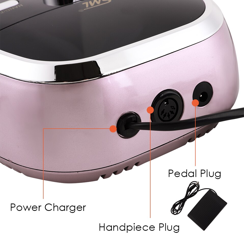 Taladro eléctrico para uñas, 35000RPM, Lima eléctrica para manicura, Gel para pedicura, herramientas de pulido