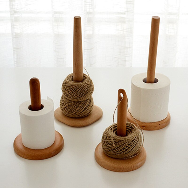 Étagères de rangement en bois de Style japonais distributeur, support en laine à tricoter ou pour tissu roulant, pour cuisine/salle de bain,