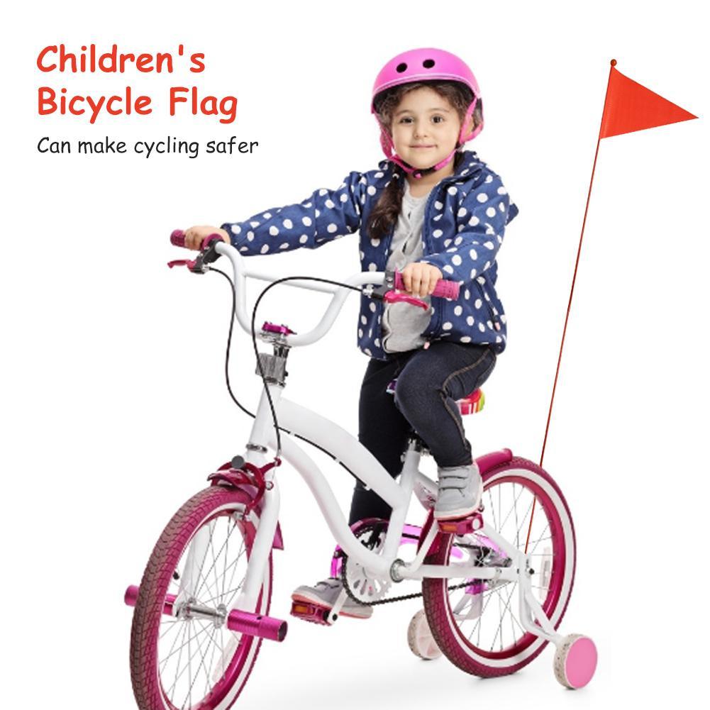 Cykelsikkerhedsflag fiberglas flagstænger cykelmontering vandtæt flag til cykling