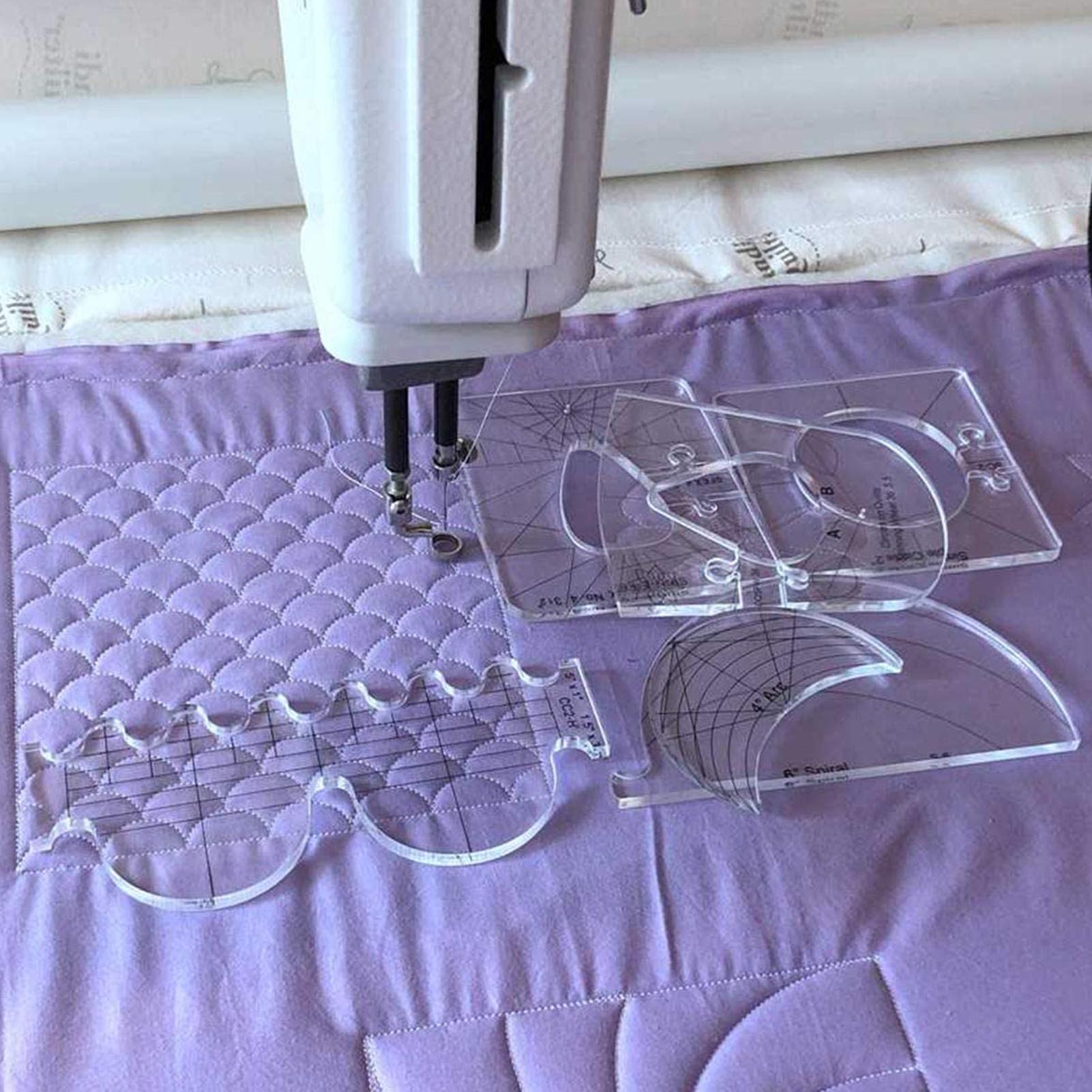 Janome Règle De Quilting En Acrylique Transparent 15 X 60 Cm