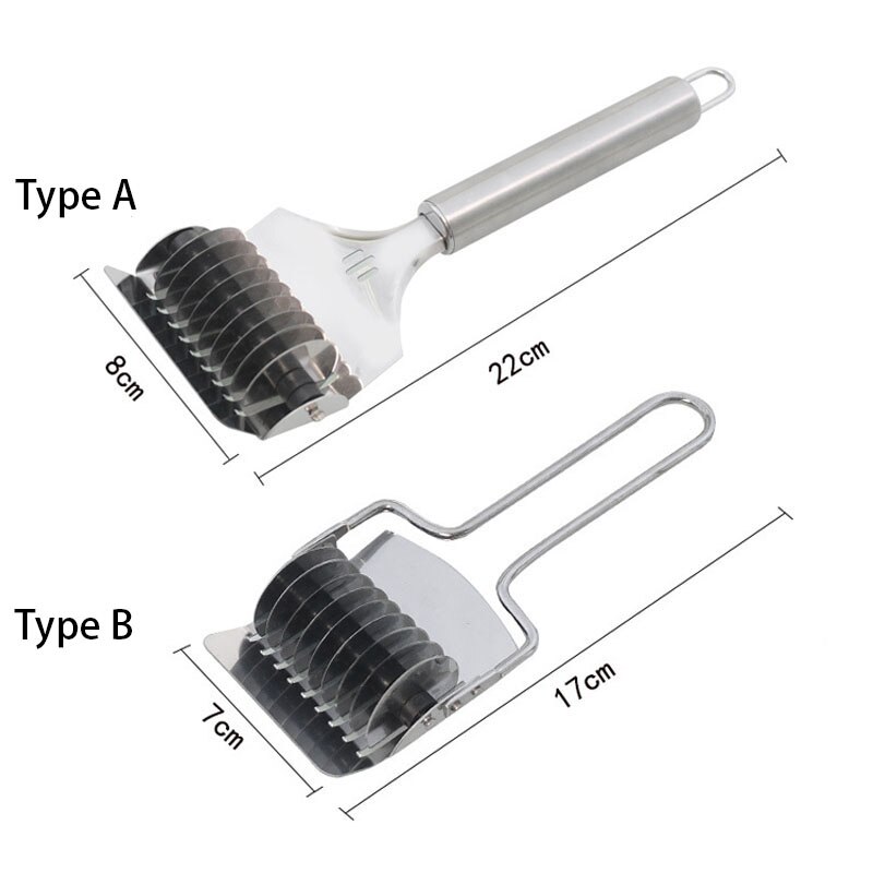 Stainless Steel Noodle Maker Pasta Cutter Noodles Slicer Cutter Lattice Roller Dough Cutter Hanging Cutting Tools Kitchen Gadget