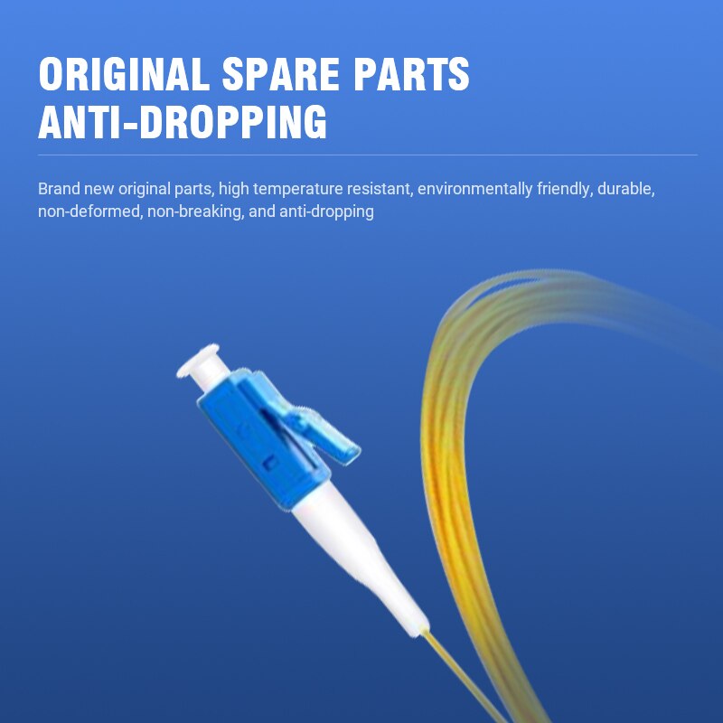 3m 10pcs/Package Single Joint LC UPC Fiber Pigtail Simplex 9/125 Single Mode Fiber Optic Pigtail G652D 0.9mm Yellow PVC Jacket