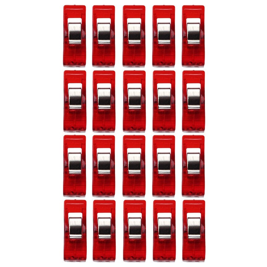 Lot de pinces en plastique colorées, 20 pièces, pour travaux de couture, édredon, reliure, articles ménagers, directe: RD