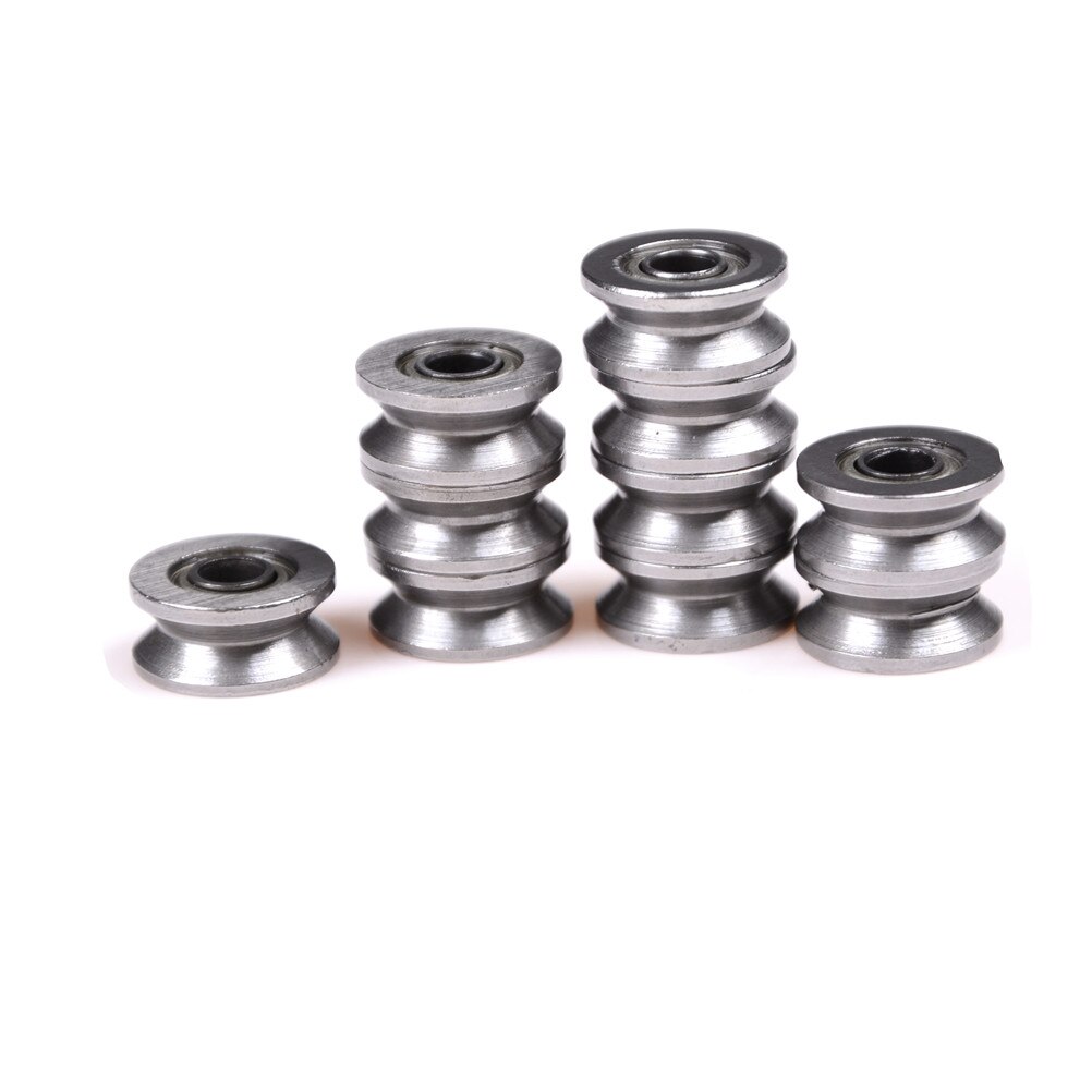 10 stk 4 x 13 x 6mm v624zz v rille rullehjul små kuglelejer remskive hjul leje wire sporføring