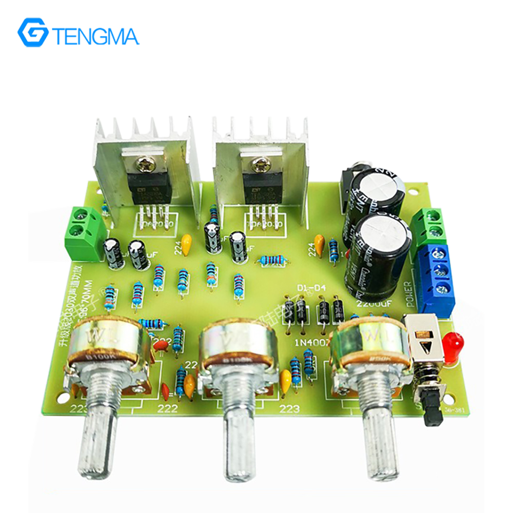 Kit de amplificador de doble canal TDA2030, altavoz, ensamblaje de entrenamiento de producción electrónica DIY, montaje de soldadura