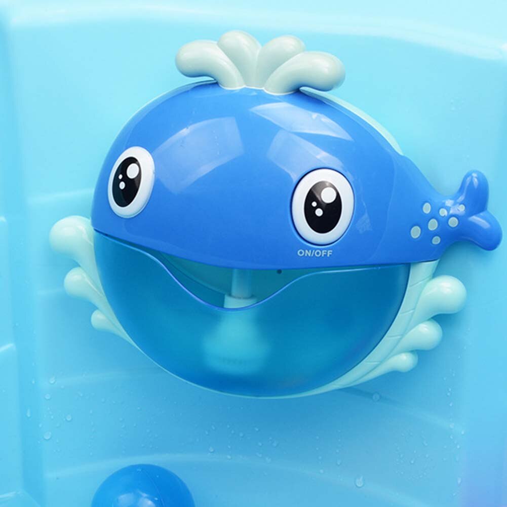 Kinder Elektrische Bubbler Tragbare Automatische Cartoon Blase Maschine Blasen Blase Bade Spielen Wasser Spielzeug Blau 24*7*19cm Spielzeug