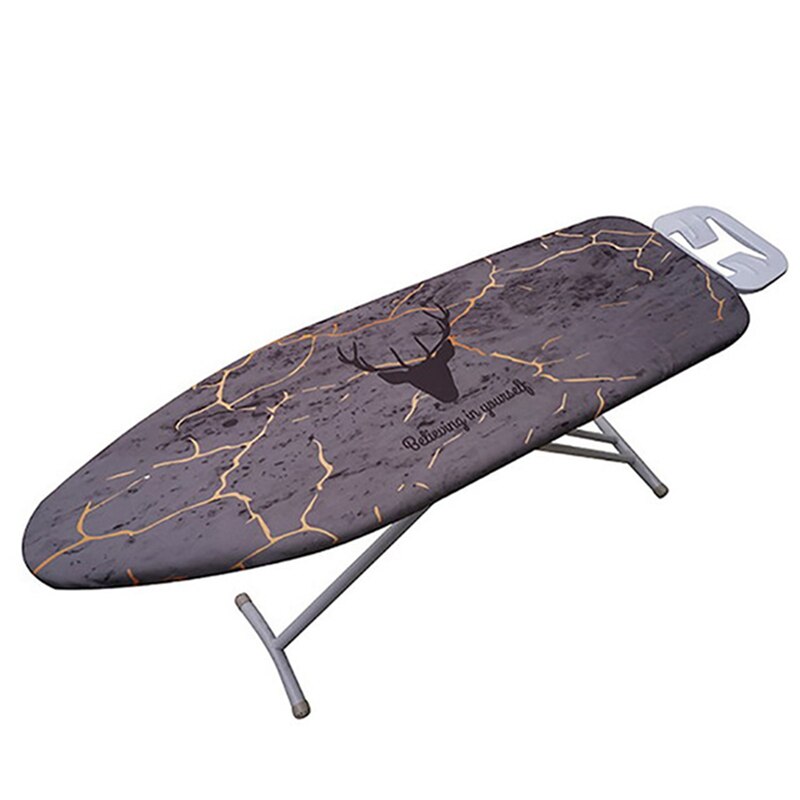 2 pces 140x50cm tecido marmoring tábua de engomar capa protetora imprensa ferro dobrável para passar pano guarda proteger-1 & 5