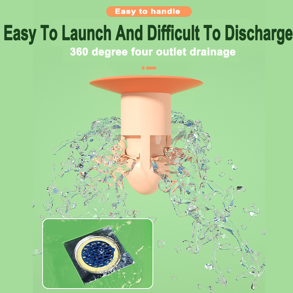 Floor Drain Cover Anti-insect and Anti-odor Fast Drainage Bath Shower Floor Strainer Cover Kitchen Bathroom Drain Hair Products