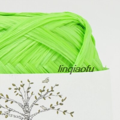 Japansk naturfiber raffia hatpose og papirtråd: J