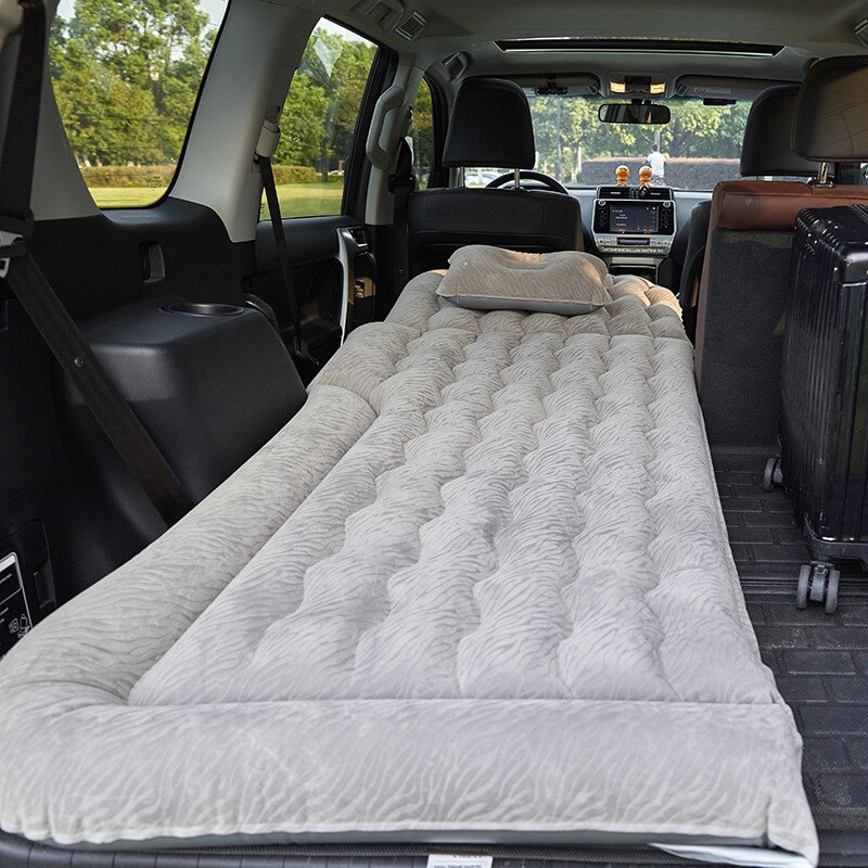 Oppustelig suv bil luftmadras holdbar bil bagsædebetræk bil luftmadras rejseseng fugtsikker campingmadras
