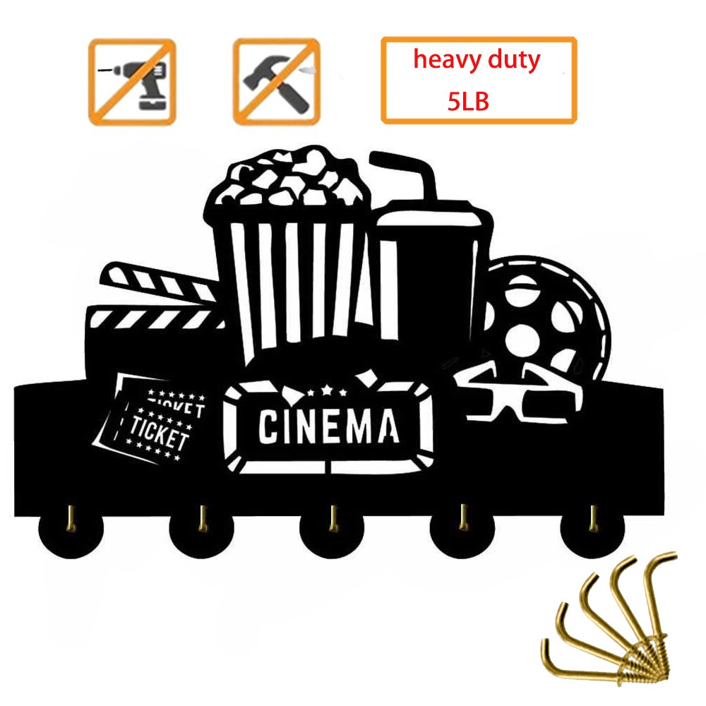 Movie Key Racks cinema key Hooks Household Decor wall hook movie W... – Grandado
