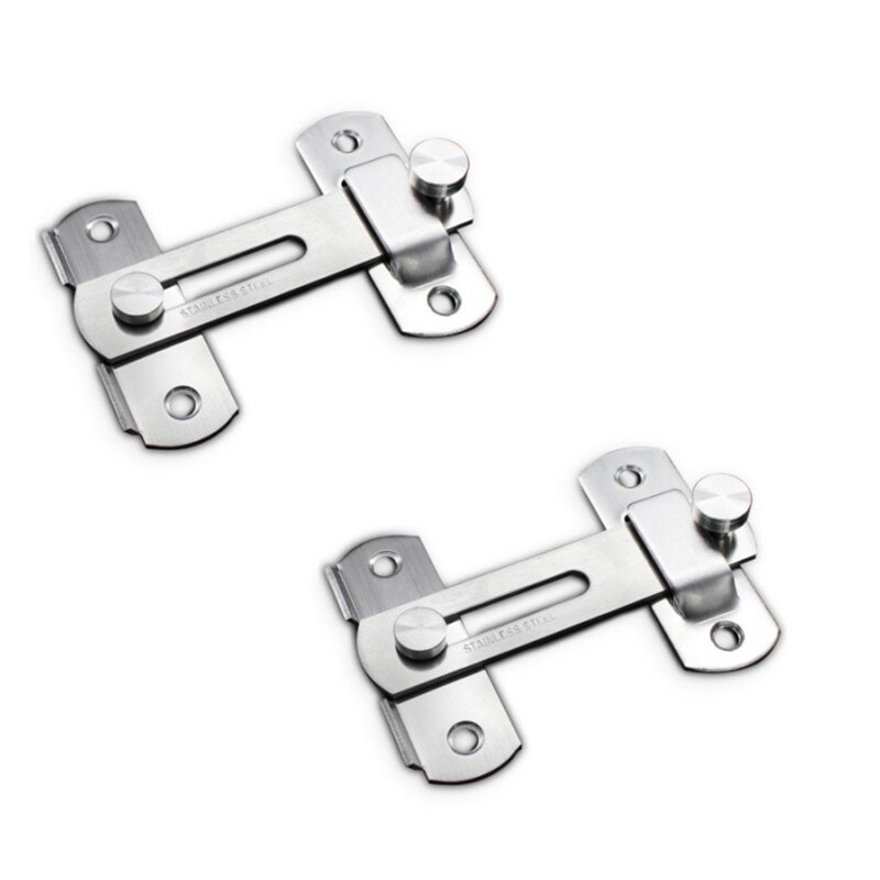 Verrou de porte de toilette à 90 degrés, 1/2 ensembles, avec loquet, outils de sécurité, pour armoire de grange, salle de bains, accessoires de cuisine, amélioration de l&#39;habitat