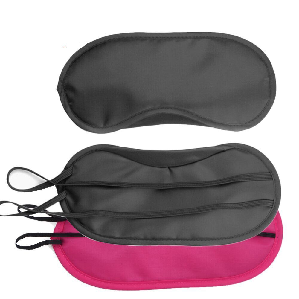 1PC Pure Silk Sleep Eye Mask Padded Shade Cover Travel Relax Aid