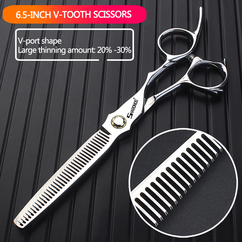 Professionele Kappersschaar Gespecialiseerde Kappersschaar 6 Inch/6.5 Inch Kapper Gewijd Dunner wordend Haar Schaar: Rood
