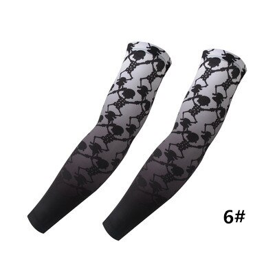 Running Arm Sleeves Ice Silk Cycling Arm Sleeves Man Women Sun Sleeves Cycling Arm Warmers Basketball Arm Sleeve: 6 / M