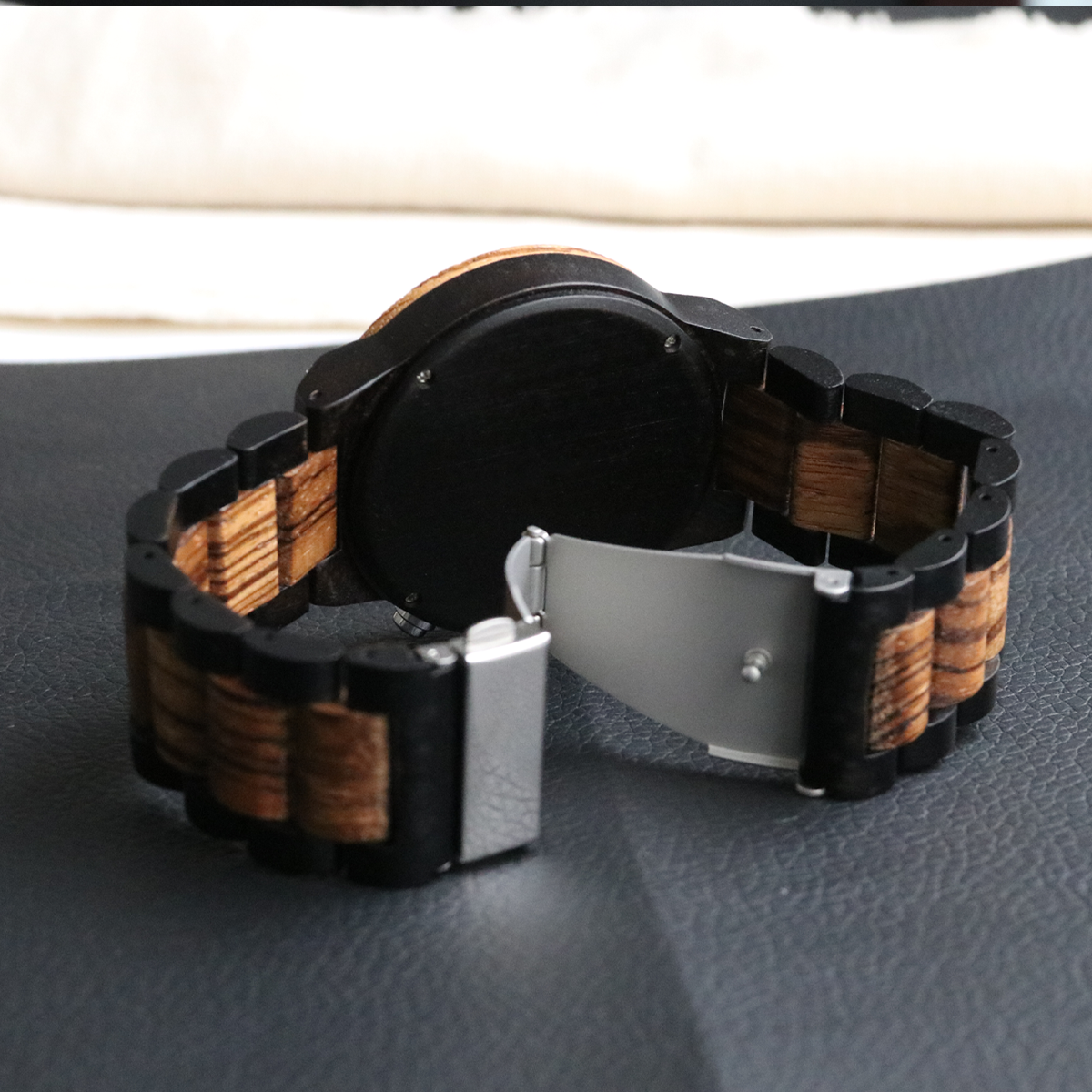 Træure til mænd ur multifunktionelle kvarts armbåndsure herre reloj de madera personliggøre træure til mænd