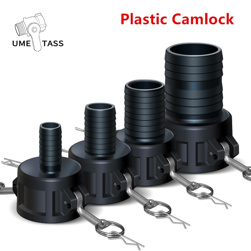 Thicken plastic Camlock to 1 inch 2 inch Hose IBC tank valve fittings water tank connector Garden Tool