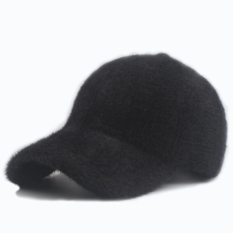 YARBUU-casquette de baseball en laine | Nouvelle à la de , casquette épaisse chaude de couleur Pure, chapeau pour hommes et femmes, chapeaux: black