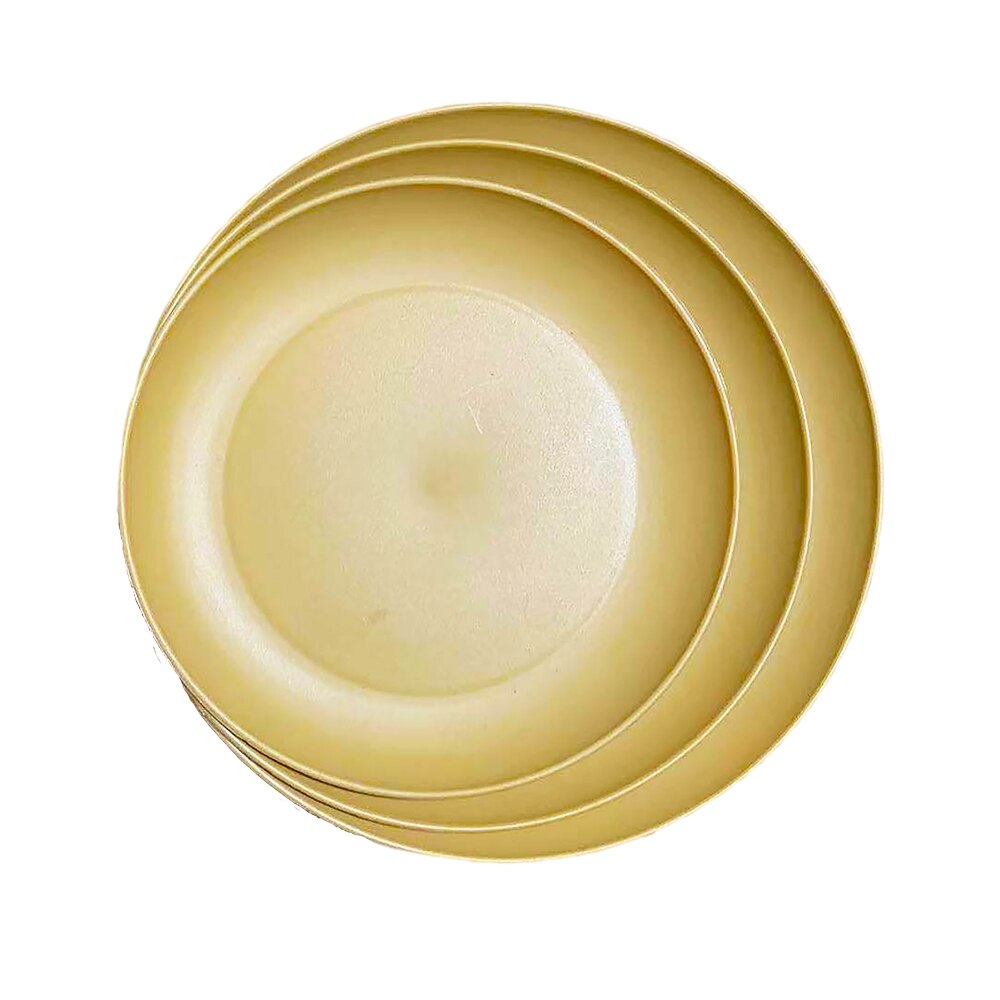 Soucoupes pour plantes 6 pouces, plateaux en plastique, pots de fleurs robustes et durables, soucoupes pour intérieur et extérieur, 3 pièces: S M L  Khaki