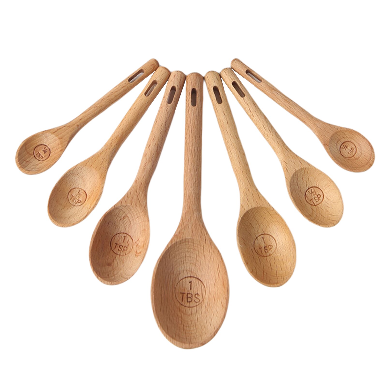 4 PCS Measuring Spoons Engraved Accurate Spoons Healthy Kitchen Supplies Tools for Dry and Liquid Ingredients