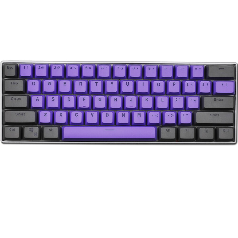 61 chaves pbt doubleshot backlit keycaps conjunto perfil oem para mx teclado mecânico do jogo ansi gh60 rk61/alt61/annie/poker gk61: Hyper Fuse