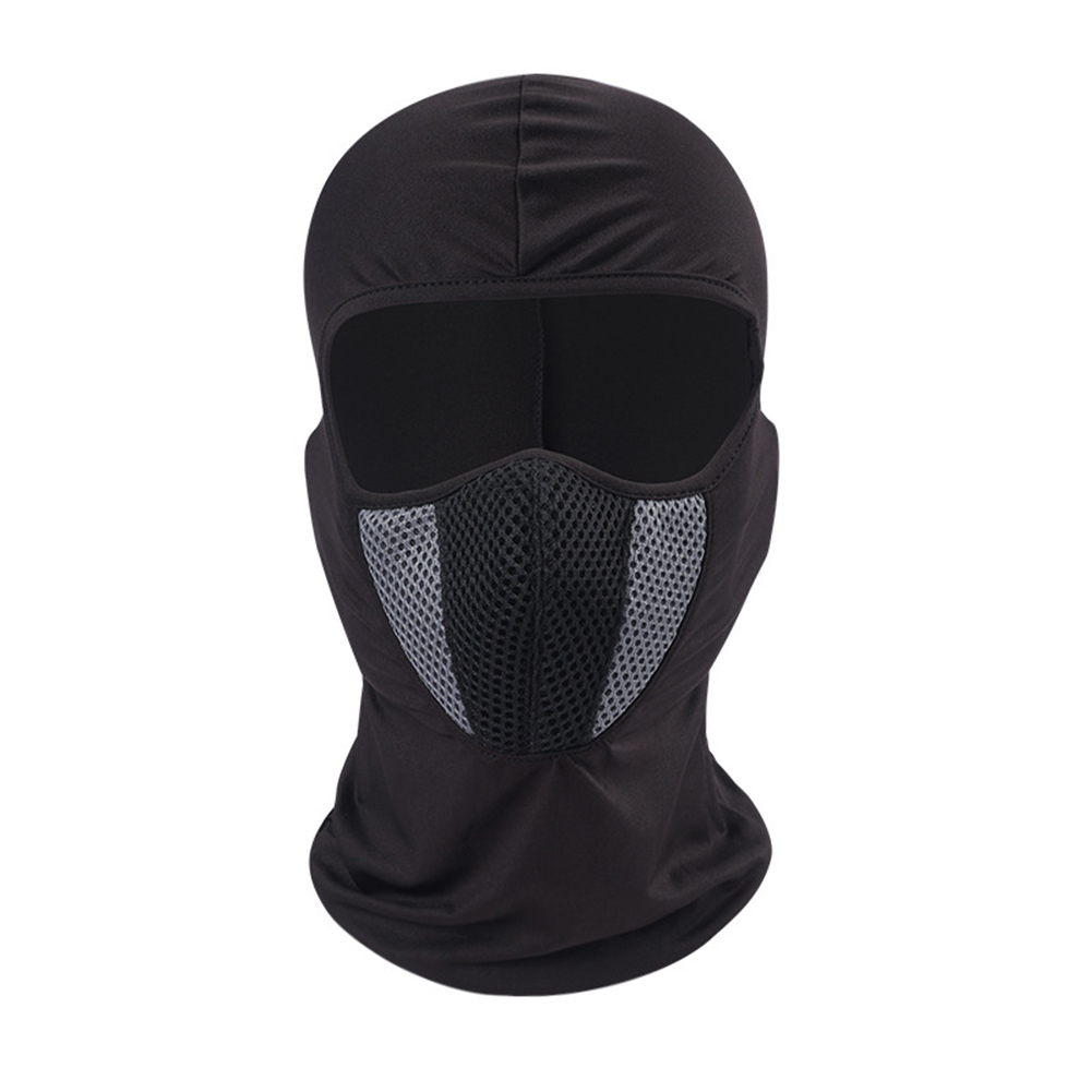 Cappuccio elastico antivento maschera invernale con maglia per ciclismo sci moto Snowboard YS-acquistare: grigio