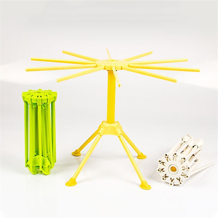 Cremalheira de secagem de macarrão dobrável rack secador espaguete suporte de secagem titular pendurado rack macarrão ferramentas cozinha acessórios: YELLOW