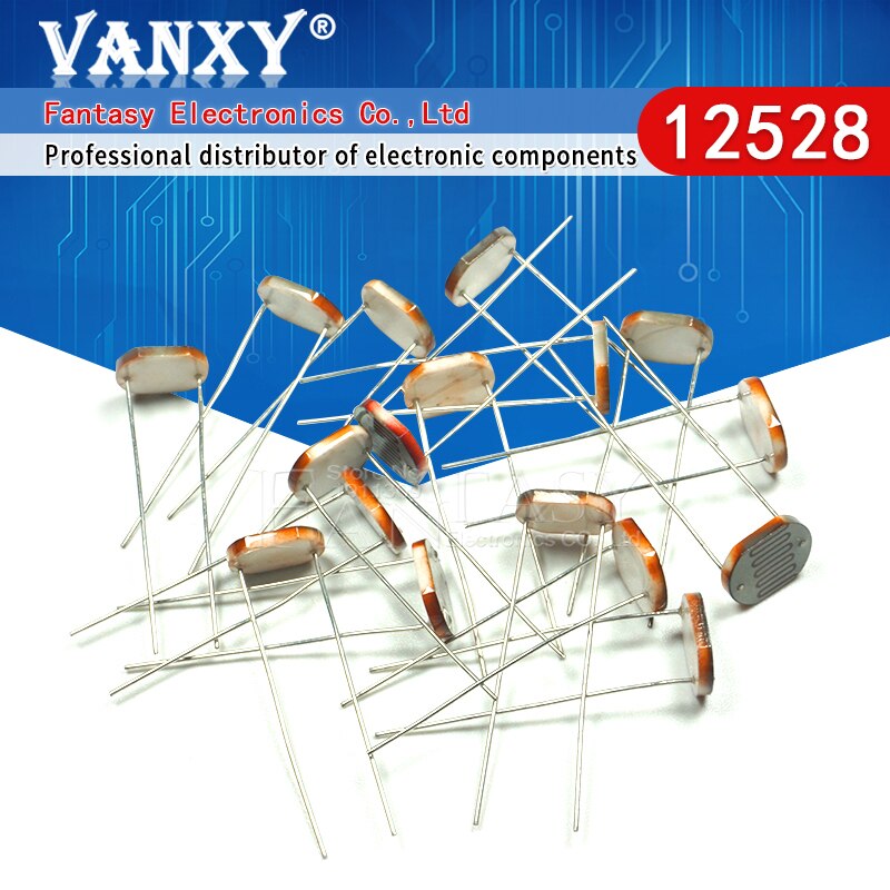 5pcs 12528 light dependent resistor photoresistor resistor 12mm photosensitive resistance 35515