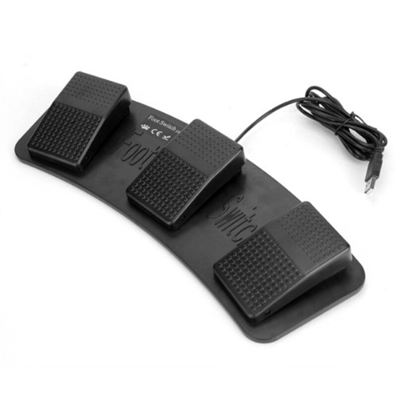 Fs3-P Usb Triple Voetschakelaar Pedaal Controle Toetsenbord Muis 3 Pedalen Simuleren Elke Sleutel Op Toetsenbord Combinatie Sleutel Hid Usb schakelaar