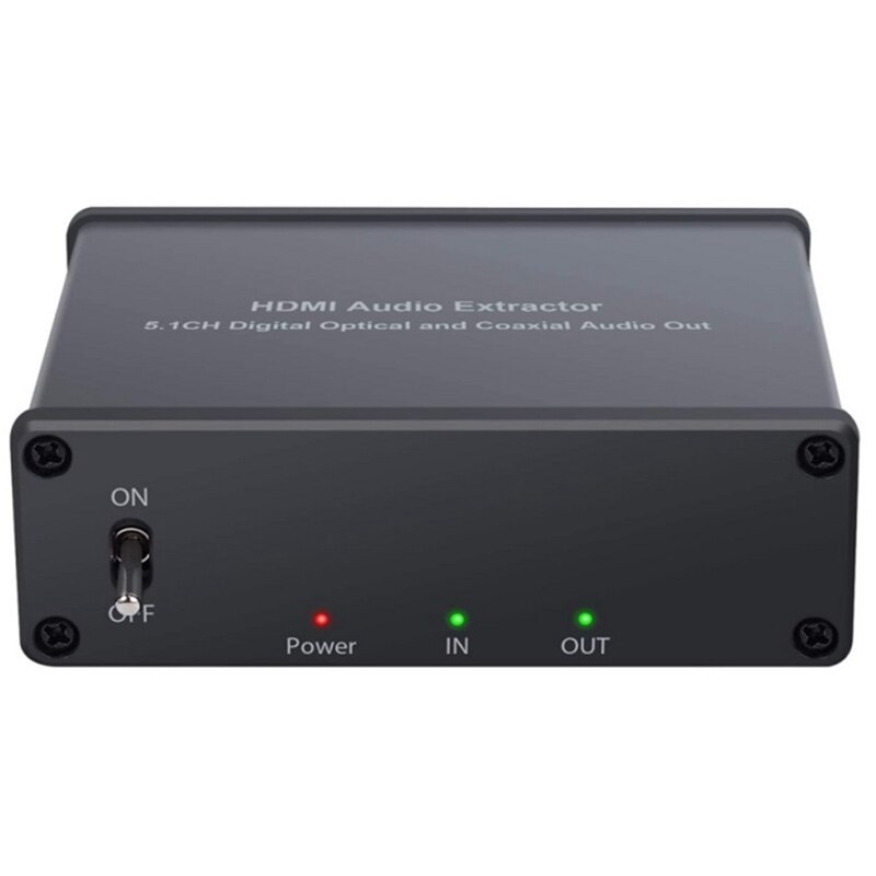 HDMI Audio Extractor with USB Adaptor HDMI Switch Splitter with Digital Optical Toslink SPDIF and Coaxial Audio Output
