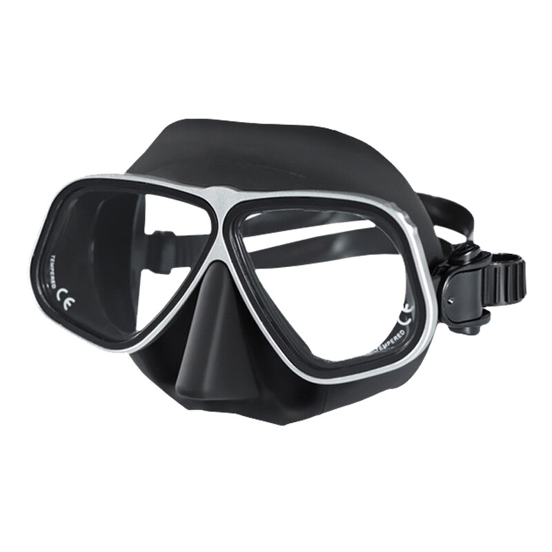 low volume free diving mask Alloy frame scuba diving equipment Snorkel goggles Toughened glass for free dive
