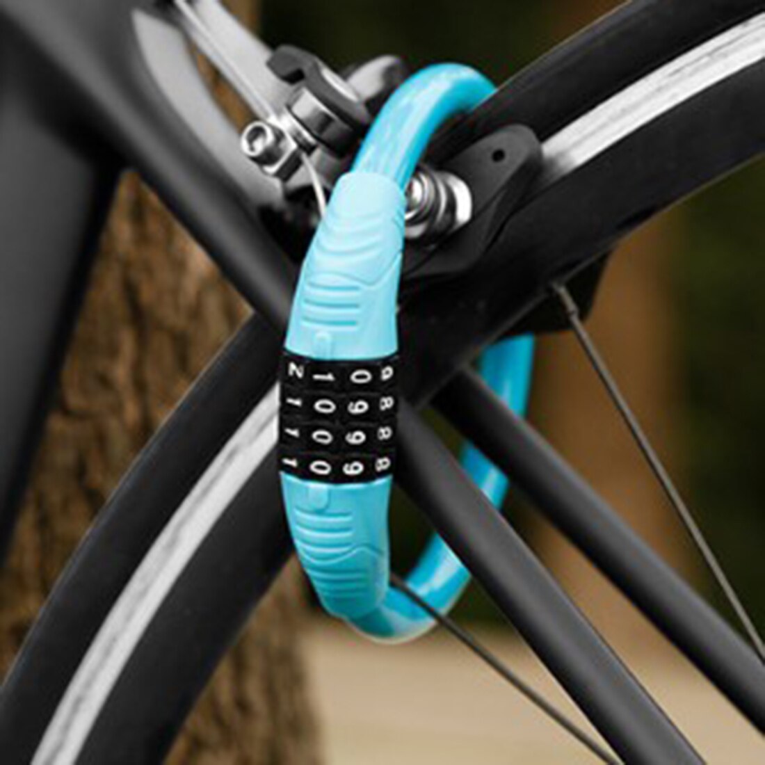 Bike Lock 4 Digit Code Kombination Fahrrad Lock Fahrrad Sicherheit Lock Fahrrad Ausrüstung Radfahren Sport MTB Anti-diebstahl Ring schloss