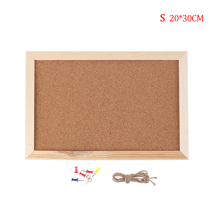 Softwood Letter Message Board Decorated Postcard Photo Display Shelf Cork Memo Board: S