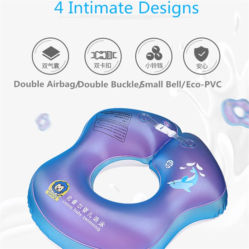 Infaltable Baby Swimming Ring Float Infant Trainer Swimming Pool Accessories Bath Tube Baby Float Circle