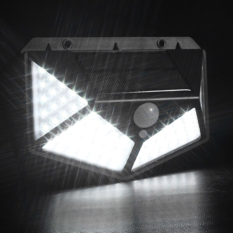 3 standen led solar lamp voor buiten solar lamp pir bewegingssensor wandlamp 100 leds waterdicht  ip65 tuin veranda straatverlichting